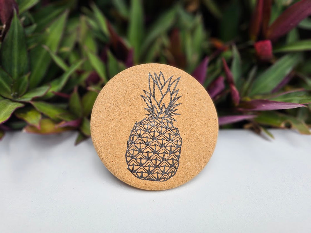 Pineapple - Cork Coaster
