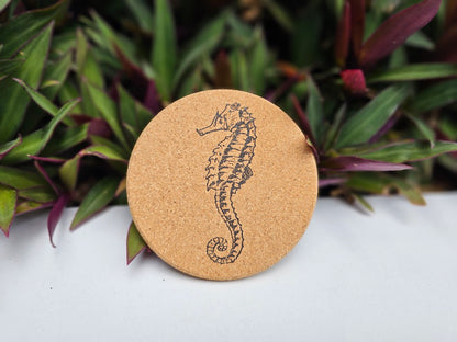 Seahorse - Cork Coaster