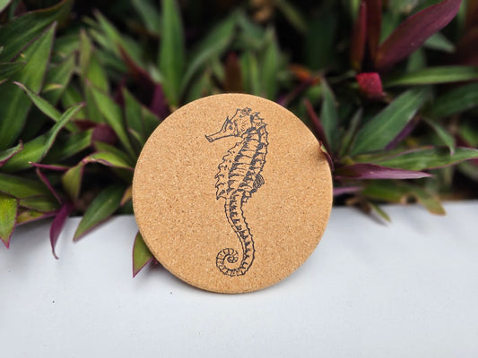 Seahorse - Cork Coaster