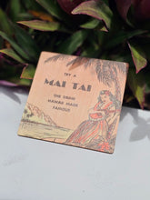 Load image into Gallery viewer, Vintage Mai Tai- Wood Coaster
