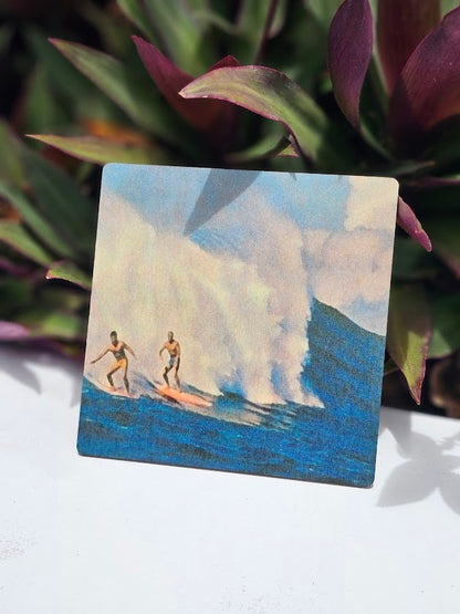 Surfer - Wood Coaster
