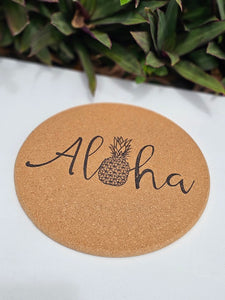 Cork Trivet - Aloha Pineapple