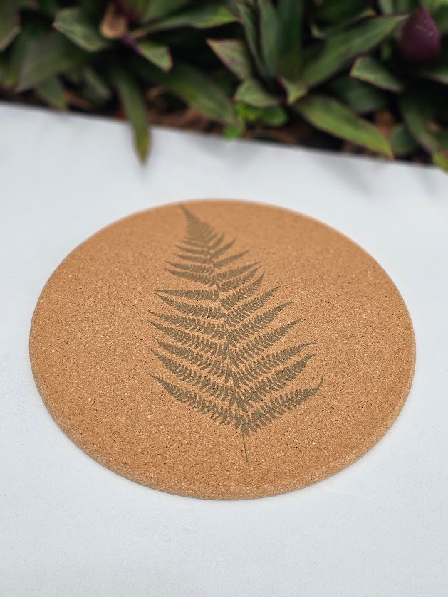 Cork Trivet - Fern