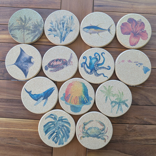 Full Color - Cork Coasters