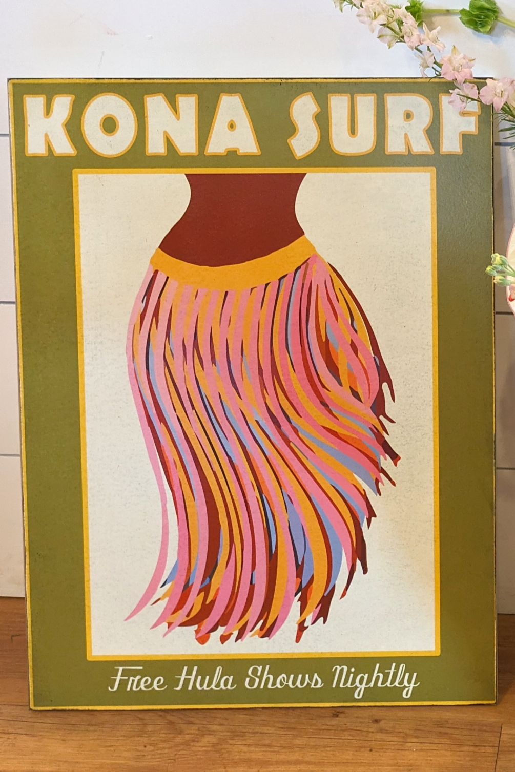 KoKo Vintage Style Large Sign - Kona Surf