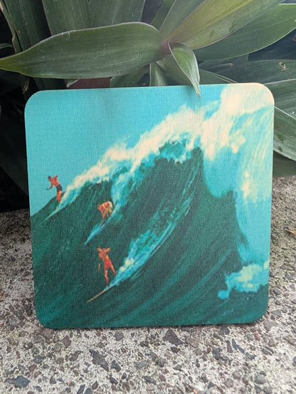 Vintage North Shore - Wood Coaster
