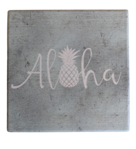 Aloha Pineapple - Ceramic Coaster