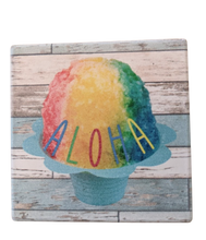 Load image into Gallery viewer, Rustic Shave Ice - Ceramic Coaster
