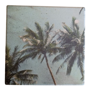 Vintage Palms - Ceramic Coaster