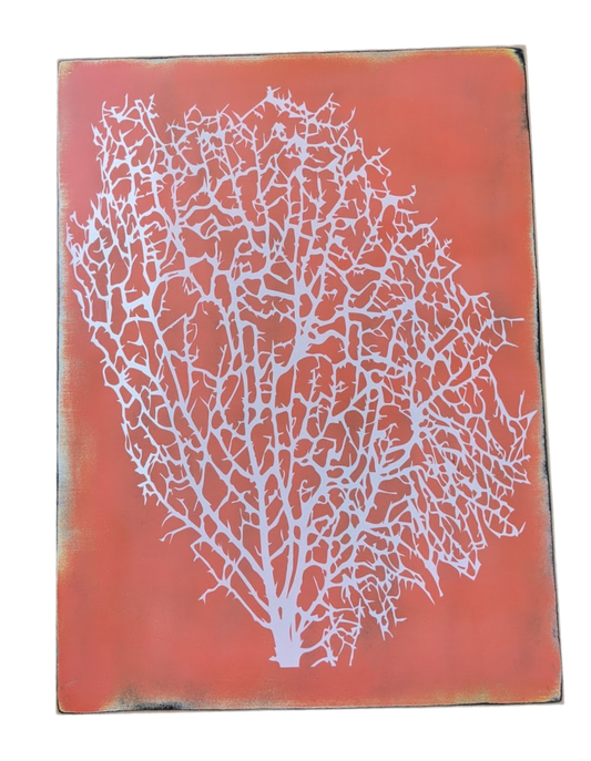 KoKo Vintage Style Large Sign - Coral Coral