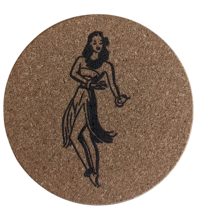 Hula Girl - Cork Coaster