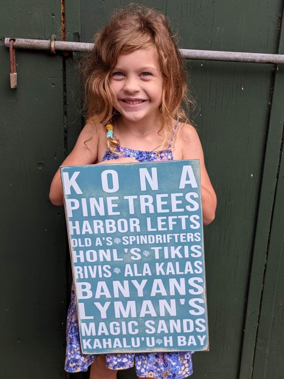 KoKo Vintage Style Medium Sign - Kona Surf Spots