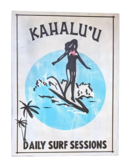 KoKo Vintage Style Large Sign - Kahalu'u