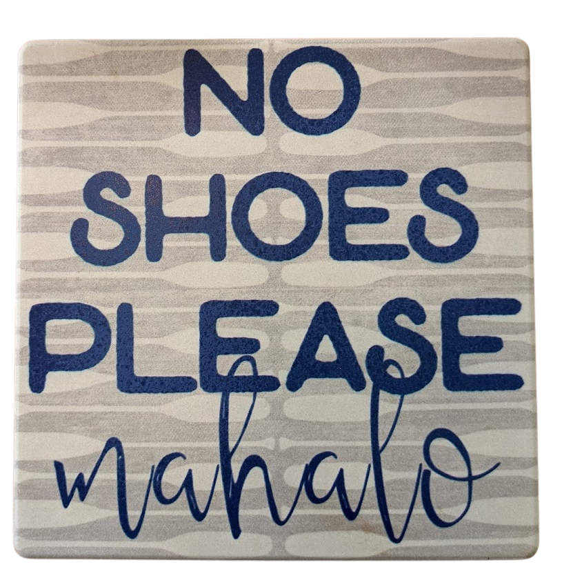 No Shoes Please - Vintage Paddle Grey