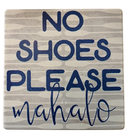 No Shoes Please - Vintage Paddle Grey