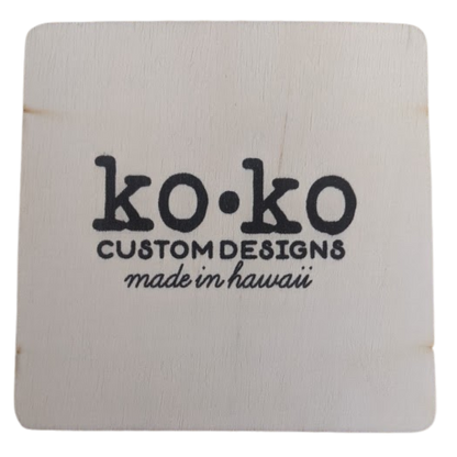 Shave Ice - Wood Coaster