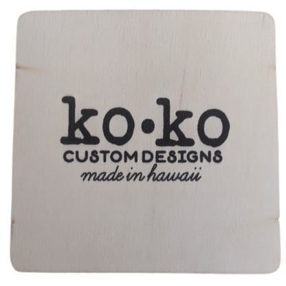 Aloha Pineapple - Wood Coaster