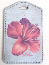Load image into Gallery viewer, Vntage Hibiscus -  Luggage Tag
