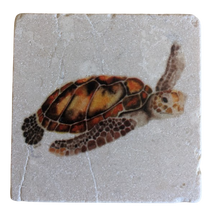 Load image into Gallery viewer, Honu - Stone Coaster
