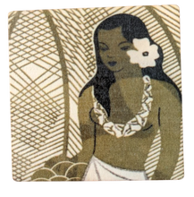 Load image into Gallery viewer, Vintage Island Girl - Wood Coaster
