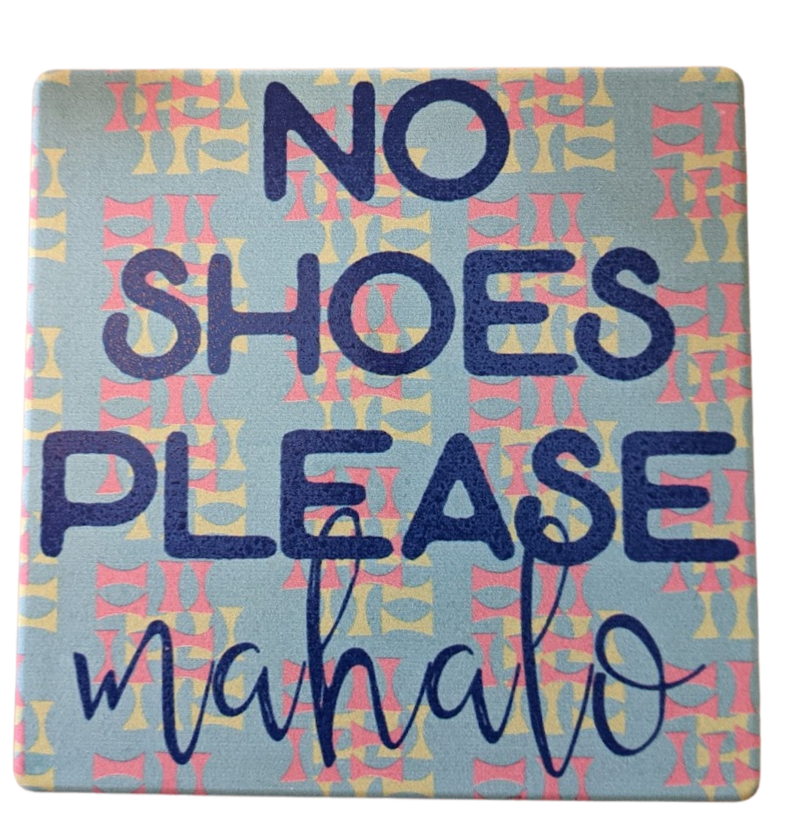 No Shoes Please - Tiki Blue