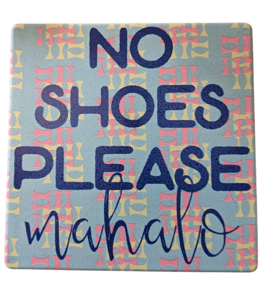 No Shoes Please - Tiki Blue