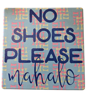 No Shoes Please - Tiki Blue